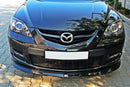 Maxton Design Front Ansatz für MAZDA 3 MPS MK1 (vor Facelift) Carbon Look - Beast Performance Fahrzeugtechnik OHG