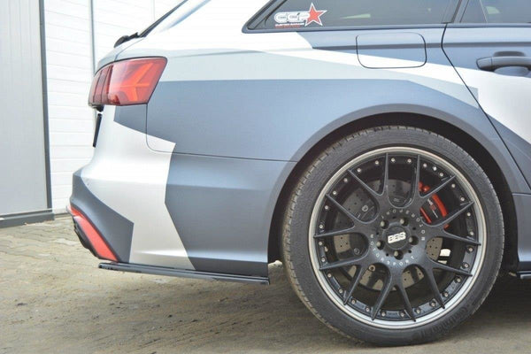 Maxton Design Heck Ansatz Flaps Diffusor für AUDI RS6 C7 Carbon Look - Beast Performance Fahrzeugtechnik OHG