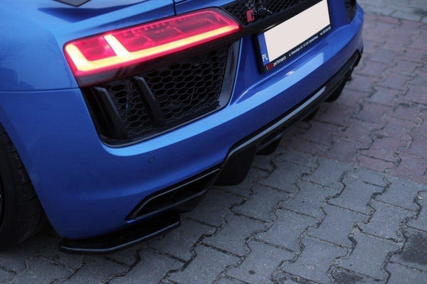 Maxton Design Heck Ansatz Flaps Diffusor für Audi R8 Mk.2 schwarz matt - Beast Performance Fahrzeugtechnik OHG