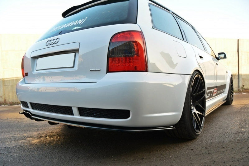 Maxton Design Diffusor Heck Ansatz für AUDI RS4 B5 DTM LOOK schwarz matt - Beast Performance Fahrzeugtechnik OHG