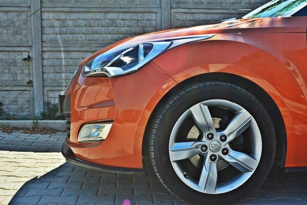 Maxton Design Front Ansatz für Hyundai Veloster Carbon Look - Beast Performance Fahrzeugtechnik OHG