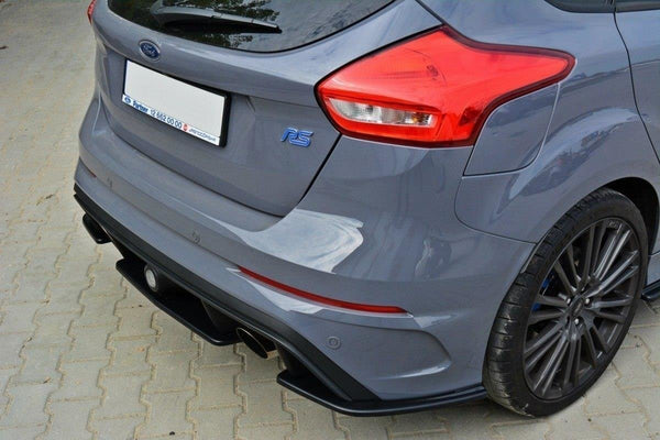 Maxton Design Mittlerer Diffusor Heck Ansatz für FORD FOCUS 3 RS Carbon Look - Beast Performance Fahrzeugtechnik OHG