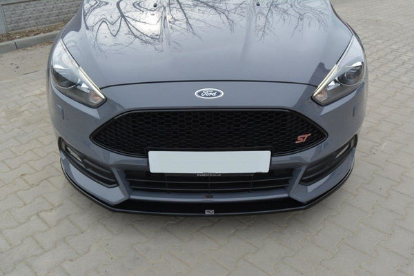 Maxton Design Front Ansatz V.2 für Ford Focus ST Mk3 FL schwarz Hochglanz - Beast Performance Fahrzeugtechnik OHG