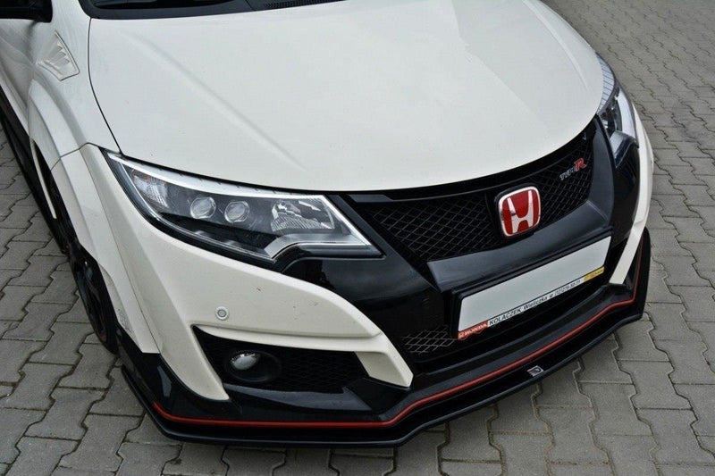 Maxton Design Front Ansatz für v.1 HONDA CIVIC IX TYPE R Carbon Look - Beast Performance Fahrzeugtechnik OHG