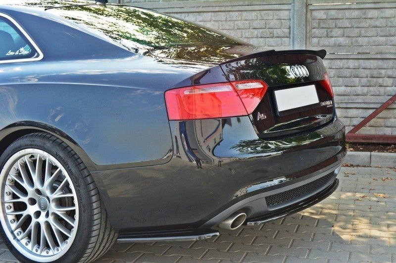 Maxton Design Spoiler CAP für Audi S5 / A5 / A5 S-Line 8T / 8T FL Coupe schwarz Hochglanz - Beast Performance Fahrzeugtechnik OHG