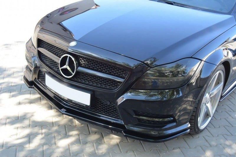 Maxton Design Front Ansatz für MERCEDES CLS C218 AMG LINE schwarz matt - Beast Performance Fahrzeugtechnik OHG