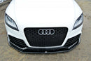 Maxton Design Front Ansatz V.1 für Audi TT RS 8J schwarz Hochglanz - Beast Performance Fahrzeugtechnik OHG