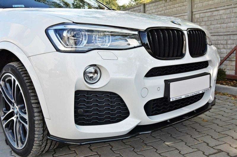 Maxton Design Front Ansatz für BMW X4 M Paket Carbon Look - Beast Performance Fahrzeugtechnik OHG