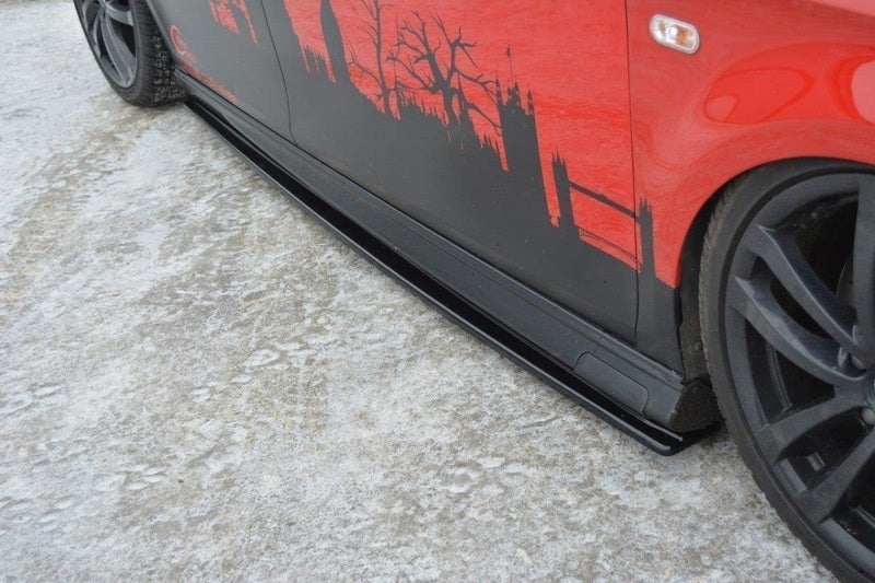 Maxton Design Seitenschweller Ansatz für SEAT LEON MK2 MS DESIGN schwarz Hochglanz - Beast Performance Fahrzeugtechnik OHG