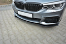 Maxton Design Front Ansatz V.1 für BMW 5er G30/ G31 M-Paket schwarz Hochglanz - Beast Performance Fahrzeugtechnik OHG