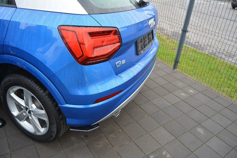 Maxton Design Heck Ansatz Flaps Diffusor für Audi Q2 Mk.1 schwarz matt - Beast Performance Fahrzeugtechnik OHG