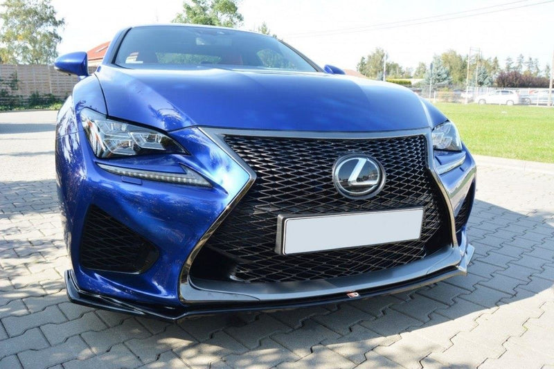 Maxton Design Front Ansatz V.1 für Lexus RC F schwarz Hochglanz - Beast Performance Fahrzeugtechnik OHG
