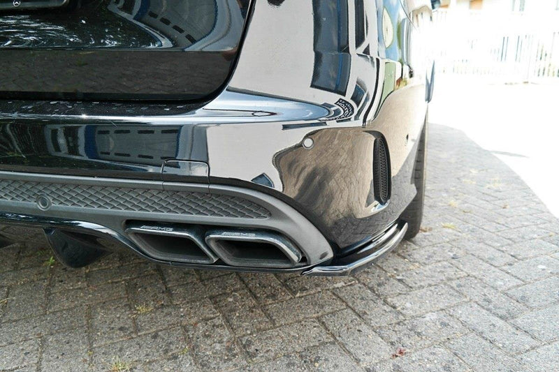 Maxton Design Heck Ansatz Flaps Diffusor für Mercedes C-Klasse S205 63 AMG Kombi schwarz Hochglanz - Beast Performance Fahrzeugtechnik OHG