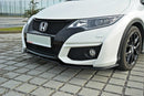 Maxton Design Front Ansatz für Honda Civic Mk9 Facelift schwarz Hochglanz - Beast Performance Fahrzeugtechnik OHG