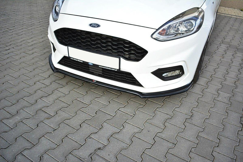 Maxton Design Front Ansatz V.1 für Ford Fiesta Mk8 ST / ST-Line schwarz Hochglanz - Beast Performance Fahrzeugtechnik OHG