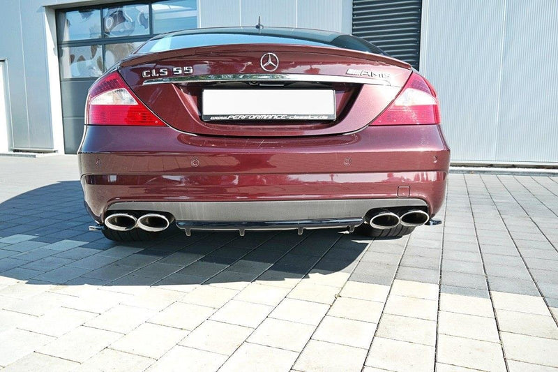 Maxton Design Diffusor Heck Ansatz für Mercedes CLS C219 55AMG Carbon Look - Beast Performance Fahrzeugtechnik OHG