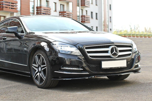 Maxton Design Front Ansatz V.1 für Mercedes CLS C218 schwarz matt - Beast Performance Fahrzeugtechnik OHG