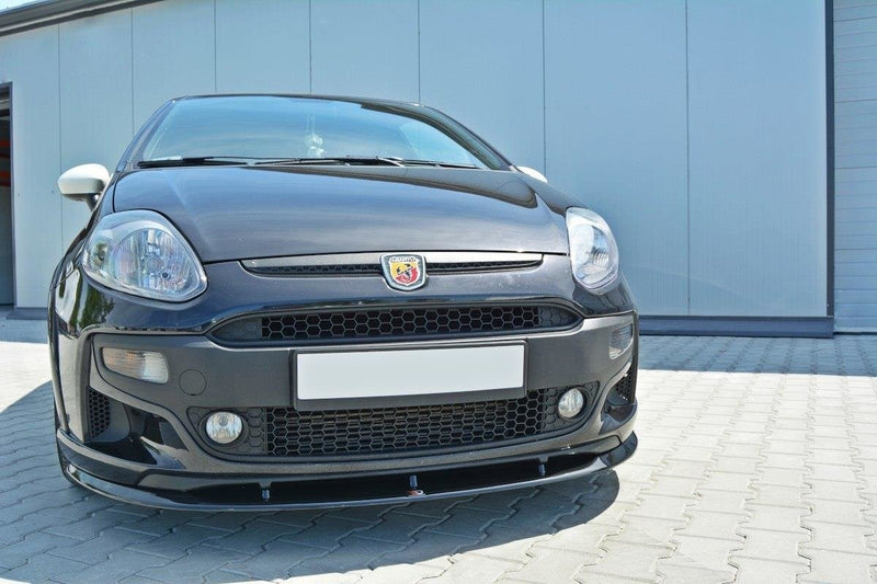 Maxton Design Front Ansatz für Fiat Punto Evo Abarth Carbon Look - Beast Performance Fahrzeugtechnik OHG