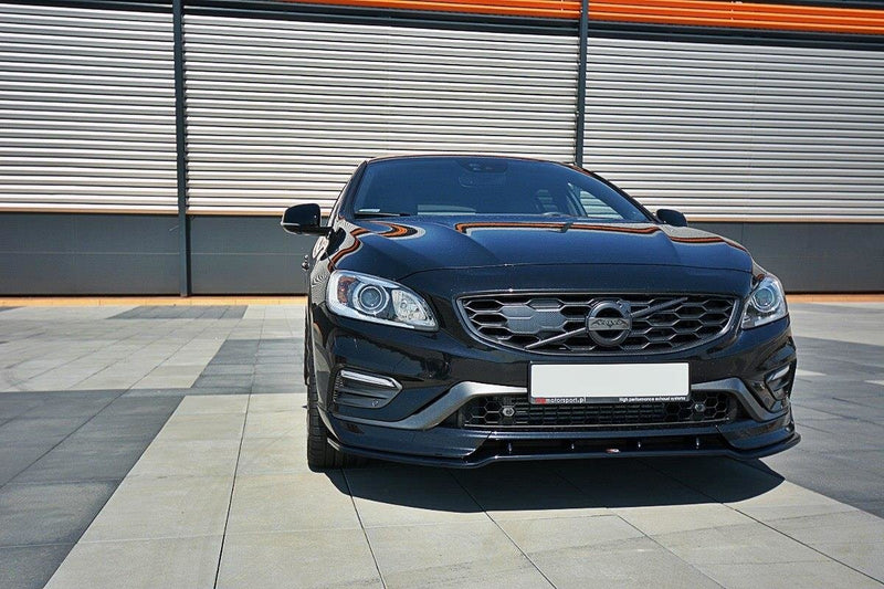 Maxton Design Front Ansatz V.1 für Volvo V60 Polestar Facelift schwarz Hochglanz - Beast Performance Fahrzeugtechnik OHG