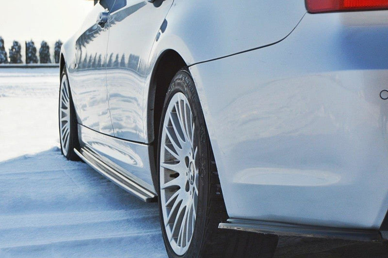 Maxton Design Seitenschweller Ansatz für BMW 3er E90/91 M Paket schwarz Hochglanz - Beast Performance Fahrzeugtechnik OHG