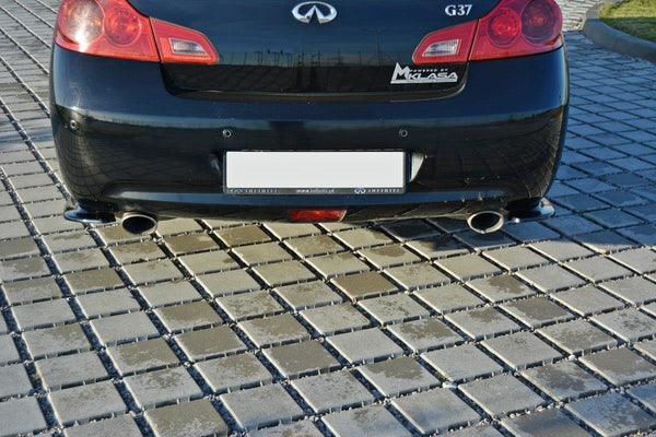 Maxton Design Heck Ansatz Flaps Diffusor für Infiniti G37 Limousine schwarz matt - Beast Performance Fahrzeugtechnik OHG