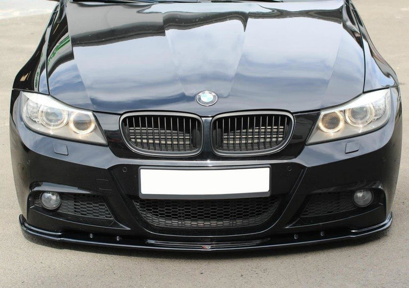 Maxton Design Front Ansatz V.1 für BMW 3er E91 M Paket FACELIFT schwarz matt - Beast Performance Fahrzeugtechnik OHG