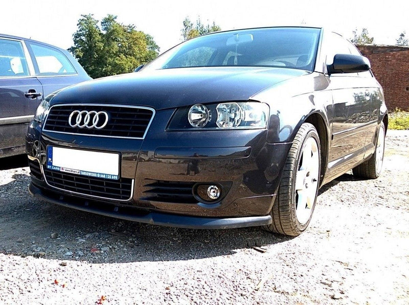 Maxton Design Front Ansatz für AUDI A3 8P (vor Facelift) 2003-2005 schwarz matt - Beast Performance Fahrzeugtechnik OHG