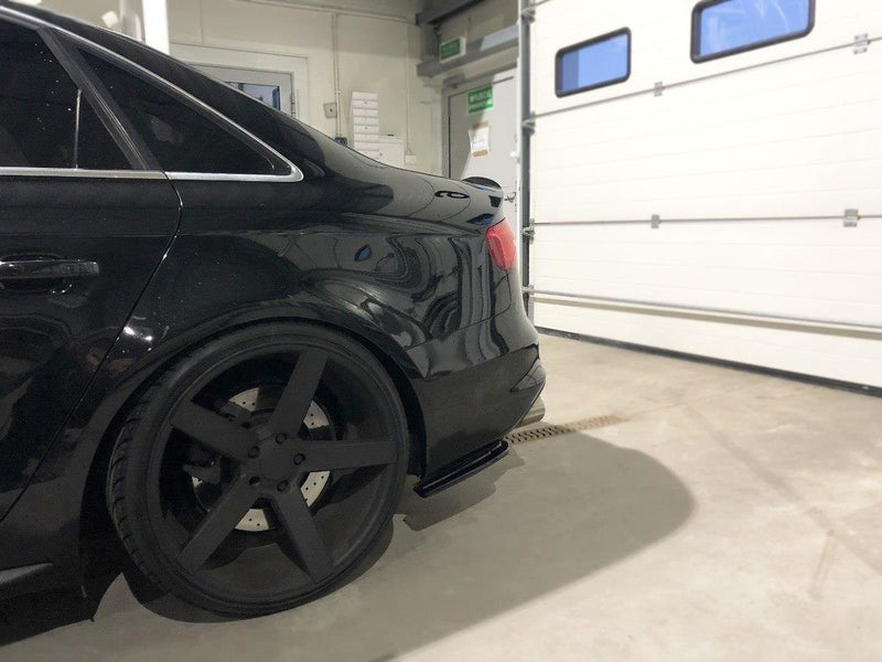 Maxton Design Heck Ansatz Flaps Diffusor für Audi S4 B8 FL schwarz matt - Beast Performance Fahrzeugtechnik OHG