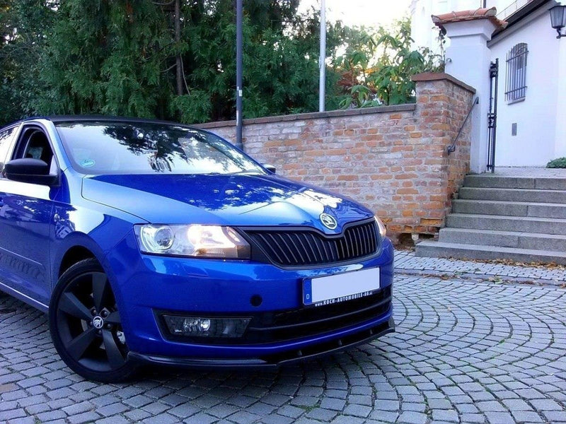 Maxton Design Front Ansatz für SKODA RAPID Carbon Look - Beast Performance Fahrzeugtechnik OHG