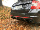 Maxton Design Diffusor Heck Ansatz V.1 für Skoda Octavia RS Mk3 / Mk3 FL Hatchback / Kombi schwarz matt - Beast Performance Fahrzeugtechnik OHG