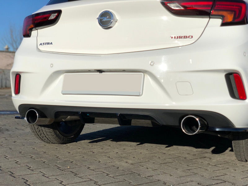 Maxton Design Heck Ansatz Flaps Diffusor für OPEL ASTRA K OPC-LINE schwarz Hochglanz - Beast Performance Fahrzeugtechnik OHG