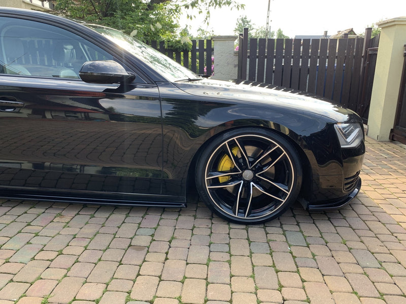 Maxton Design Seitenschweller Ansatz für Audi A8 Lang D4 schwarz matt - Beast Performance Fahrzeugtechnik OHG