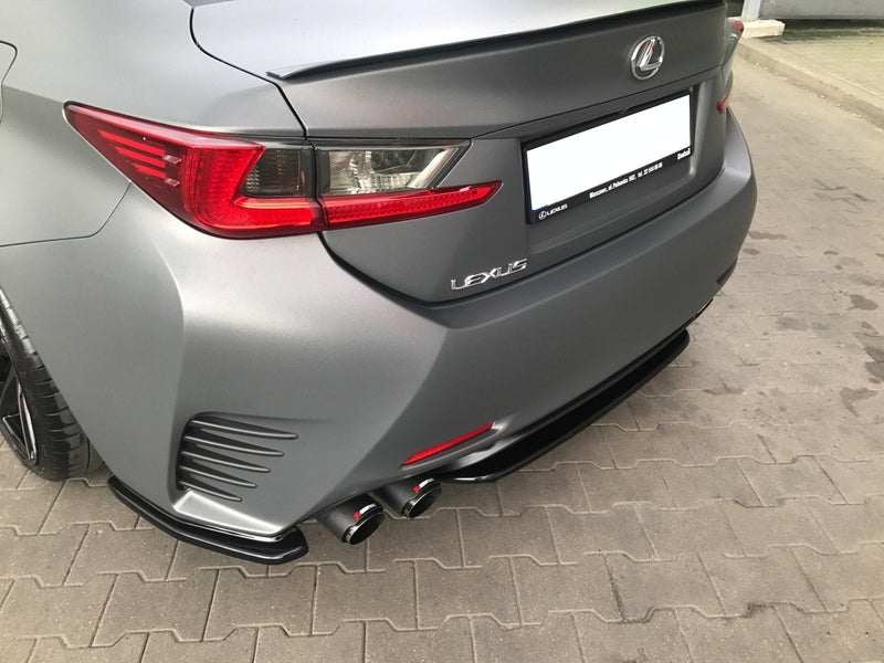 Maxton Design Mittlerer Diffusor Heck Ansatz für Lexus Rc  schwarz matt - Beast Performance Fahrzeugtechnik OHG
