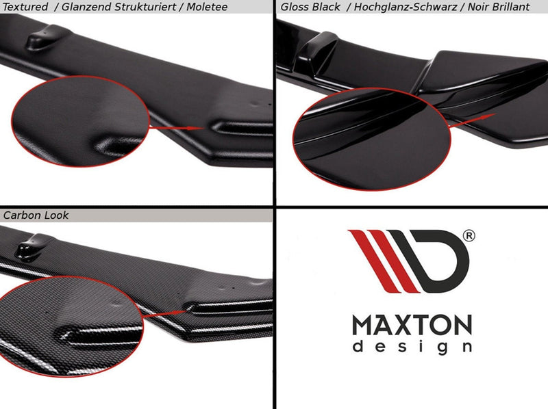 Maxton Design Heck Ansatz Flaps Diffusor für Volvo V40 schwarz matt - Beast Performance Fahrzeugtechnik OHG