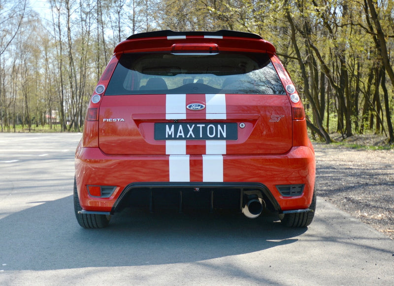 Maxton Design Heck Ansatz Flaps Diffusor für Ford Fiesta ST Mk6 Carbon Look - Beast Performance Fahrzeugtechnik OHG