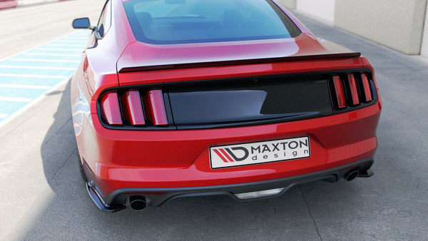 Maxton Design Spoiler CAP für Ford Mustang / Mustang GT Mk6 schwarz Hochglanz - Beast Performance Fahrzeugtechnik OHG