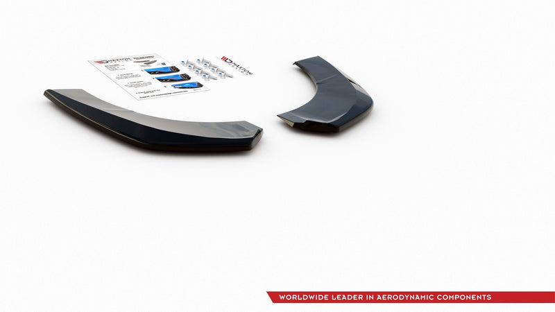 Maxton Design Heck Ansatz Flaps Diffusor für Skoda Kodiaq Mk1 Sportline (Version mit SchmutzfÃƒÂ¤ngern) Carbon Look - Beast Performance Fahrzeugtechnik OHG