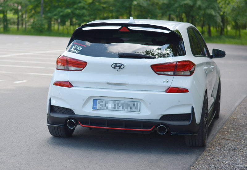 Maxton Design Heck Ansatz Flaps Diffusor für HYUNDAI I30 Mk3 N  schwarz Hochglanz - Beast Performance Fahrzeugtechnik OHG