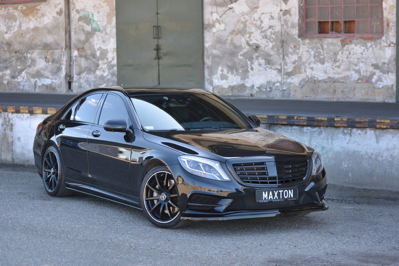Maxton Design Front Ansatz V.1 für Mercedes S-KLASSE AMG-LINE W222 schwarz Hochglanz - Beast Performance Fahrzeugtechnik OHG