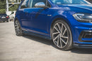 Maxton Design Seitenschweller Ansatz für V.4 VW Golf 7 R / R-Line Facelift schwarz Hochglanz - Beast Performance Fahrzeugtechnik OHG