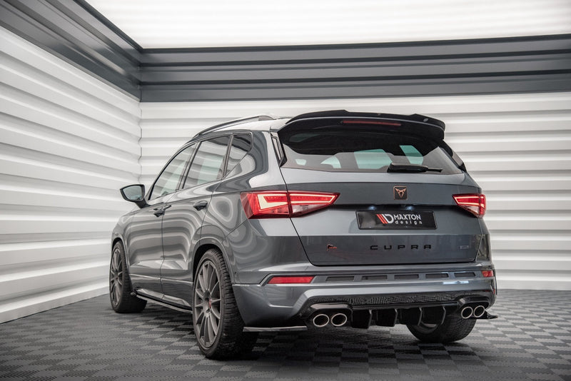 Maxton Design Diffusor Heck Ansatz für Cupra Ateca Carbon Look - Beast Performance Fahrzeugtechnik OHG