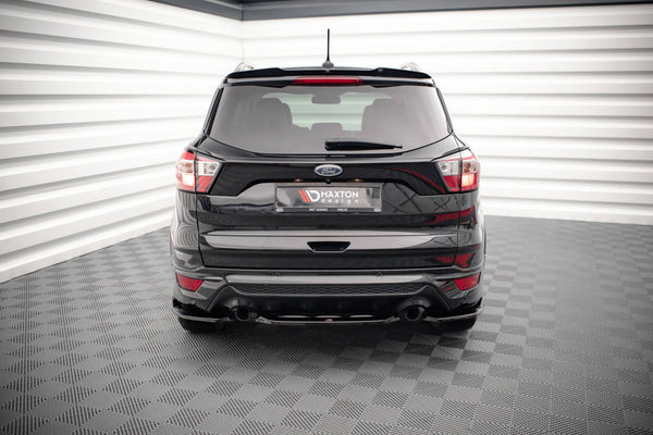Maxton Design Mittlerer Diffusor Heck Ansatz für Ford Escape ST-Line Mk3 schwarz Hochglanz - Beast Performance Fahrzeugtechnik OHG