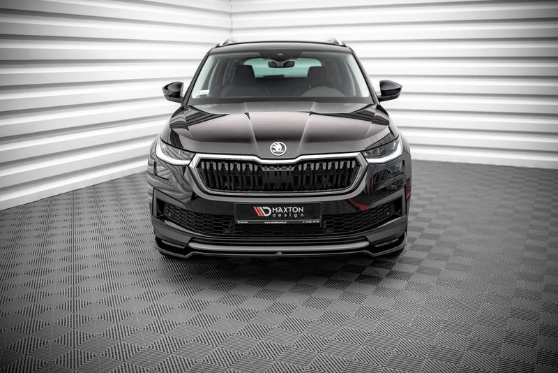 Maxton Design Front Ansatz V.2 für Skoda Kodiaq Mk1 Facelift schwarz matt - Beast Performance Fahrzeugtechnik OHG