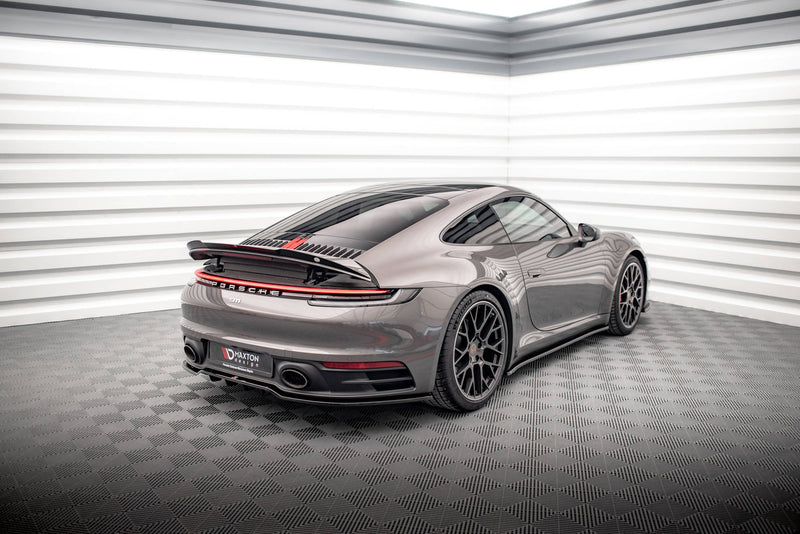 Maxton Design Spoiler CAP für Porsche 911 Carrera 4S 992 Carbon Look - Beast Performance Fahrzeugtechnik OHG