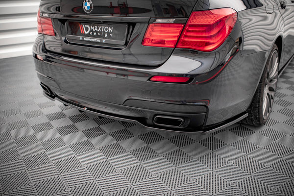 Maxton Design Mittlerer Diffusor Heck Ansatz DTM Look für BMW 7 M-Paket F01 Carbon Look - Beast Performance Fahrzeugtechnik OHG