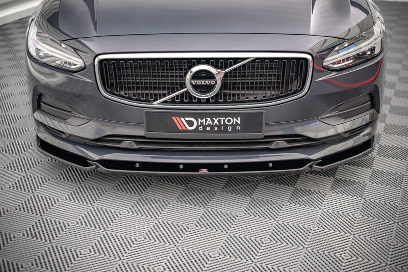 Maxton Design Front Ansatz V.1 für Volvo V90 Mk2 schwarz matt - Beast Performance Fahrzeugtechnik OHG