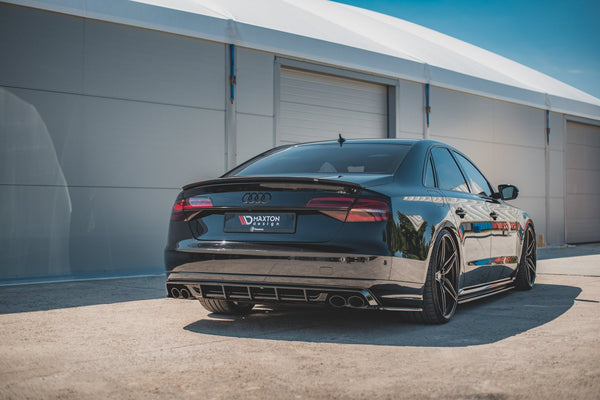 Maxton Design Diffusor Heck Ansatz für Audi S8 D4 Facelift schwarz Hochglanz - Beast Performance Fahrzeugtechnik OHG