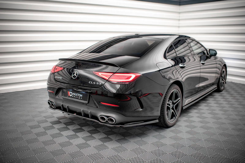 Maxton Design Mittlerer Diffusor Heck Ansatz DTM Look für Mercedes-AMG CLS 53 C257 Carbon Look - Beast Performance Fahrzeugtechnik OHG