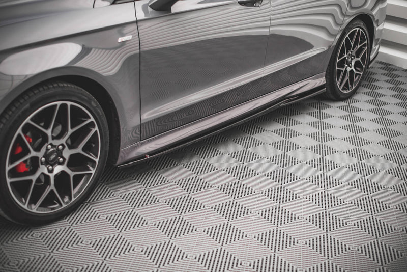 Maxton Design Seitenschweller Ansatz für Ford Mondeo ST-Line Mk5 Facelift Carbon Look - Beast Performance Fahrzeugtechnik OHG