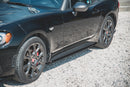 Maxton Design Seitenschweller Ansatz für Fiat 124 Spider Abarth schwarz matt - Beast Performance Fahrzeugtechnik OHG